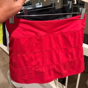 Lululemon - Pace Rival Mid-Rise Skirt - Red